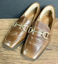 ダイアナ DIANA ブラウンレザー ローファー