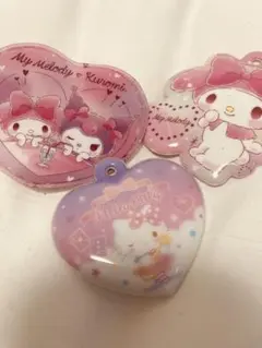 ハローキティ・マイメロディ ストラップセット