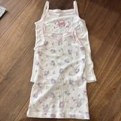 女の子向けキャミソール　二枚セット 120