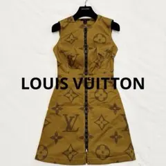 【極美品】LOUIS VUITTON ノースリーブワンピース モノグラム 34のサムネイル