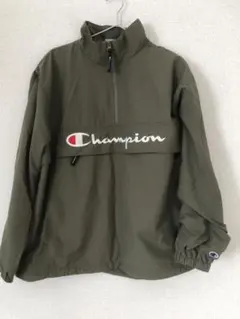 美品　Champion ナイロンジャケット L オリーブ