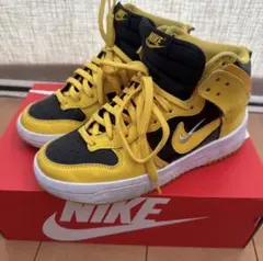 NIKE ハイカットスニーカー イエロー/ブラック