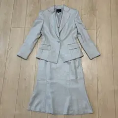 23区スーツ レディース ジャケット38 スカート40 ライトベージュラメ入り