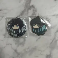 鬼滅の刃 時透無一郎 ばんちょうこう カプセル ラバーマスコット 缶バッジ