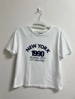 ZARA ホワイト Tシャツ Sサイズ NEW YORK