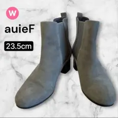 auieF チェルシーブーツ サイドゴア スウェード ブラウン 23.5cmのサムネイル