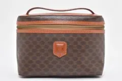 【美品】CELINE セリーヌ マカダム ポーチ バニティ ハンドバック