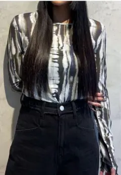 EMODA シアーフィットロゴTシャツ