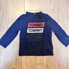 トミーヒルフィガー 長袖Tシャツ ネイビー 80