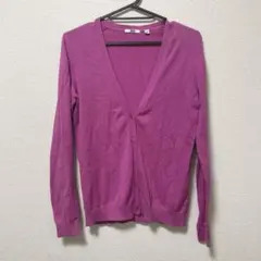 ユニクロ ピンク カーディガン Mサイズ