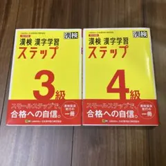 漢検 漢字学習 ステップ 3級と4級　2冊セット