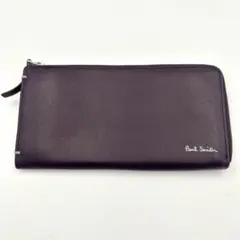 美品】ポールスミス 長財布 L字ファスナー ロングウォレット レザー パープルのサムネイル