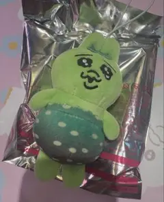 【おまけ付き】　スシロー×可哀想に！　おぱんちゅうさぎ　マスコット　わさび