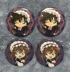 名探偵コナン・カフェ・缶バッチ・毛利蘭、灰原哀セット