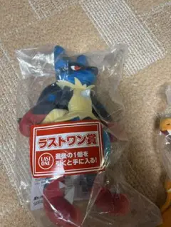 1番くじポケモン　メガシンカ　メガルカリオ　ラストワンぬいぐるみ　新品未開封