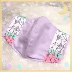 ハンドメイド❤️立体マスク♡和柄♡着物柄♡蝶々柄♡大きめ