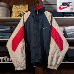 90s　OLD NIKE　ビンテージ　ダウンジャケット　ビックスウッシュ　刺繍のサムネイル