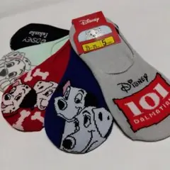 【101匹ワンちゃんディズニー】 かわいいフットカバーソックスです