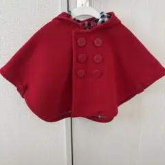 ミキハウス MIKIHOUSE　フリースベビーマント　ポンチョ