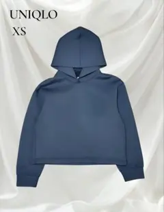 UNIQLO ユニクロ ウルトラストレッチドライスウェットプルパーカ XS 黒