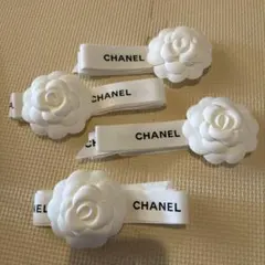 CHANEL バレッタ ホワイトリボン ノベルティ - メルカリ