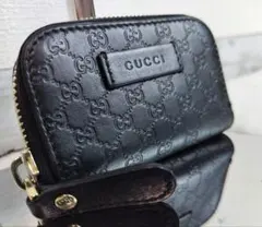 736✨美品✨GUCCI グッチ シガレットケース ポーチ GGキャンバス 黒 