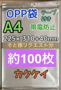 そと様リクエスト A4 OPP袋 約100枚のサムネイル