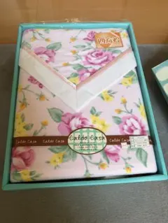 Caldo Casa 花柄　綿毛布140x200cm