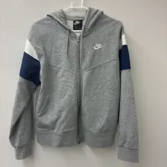 NIKE ジップアップパーカー グレー XL