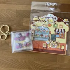 未使用品　ミニシール帳　キティ　ポムポムプリン　完成品　おまけつき