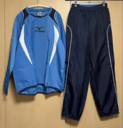 【MIZUNO】ミズノ ピステ 上下セット ライトブルー・ネイビー 上O 下L