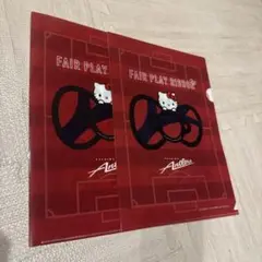 アントラーズ　ハローキティ　クリアファイル2枚セット