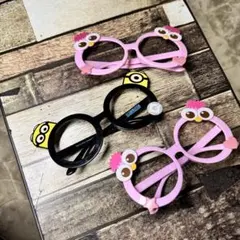 ミニオン モッピー サングラス 伊達メガネ　レンズ無　ユニバ セット