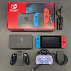Nintendo Switch　本体　SDカード、HORIコントローラーセット