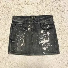 ZARA♡ペイントデニムスカート