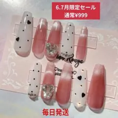 ワンホン ちゅるんネイル フレンチガーリー 量産系 マグネット 韓国