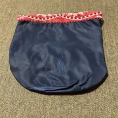 ラルフローレン　リバーシブル巾着　ポーチ