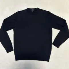 UNIQLOメリノエキストラファイン クルーネックセーター ブラック