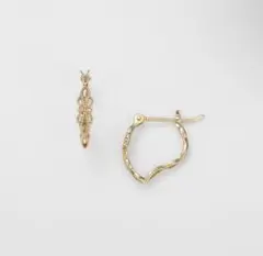 アガット　agate K10 フープピアス