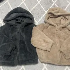 Guモコモコアウター２色１１０センチ