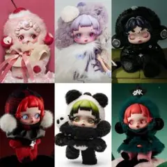 ♡新品♡SKULLPANDA スカルパンダ ぬいぐるみペンダント6点セット