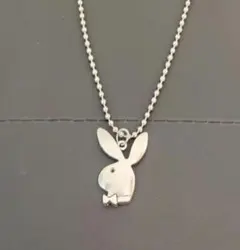 プレイボーイ 50周年記念 シルバー ラインストーン ネックレス PLAYBOY プレイボーイ 50周年記念 シルバー ラインストーン ネックレス