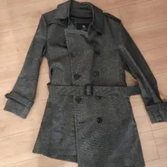 BURBERRY BLACK LABEL グレー トレンチコート M