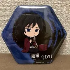 鬼滅の刃　冨岡義勇　コミケ限定スクエア缶バッジ