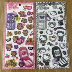平成はっぴーフォンステッカーズ ハローキティ２点セット