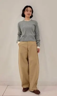 UNIQLOジャージーバレルレッグパンツ