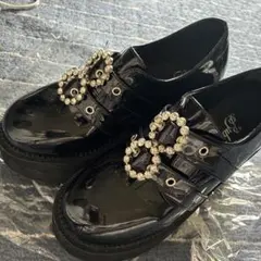 バブルス ダブルバックル厚底シューズ 36 23cmのサムネイル