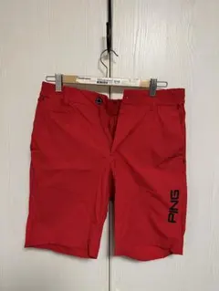 PING 赤 ゴルフパンツ Mサイズ