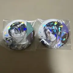 進撃の巨人トレーディングAni-Art第4弾ホログラム缶バッジ リヴァイ&ハンジ