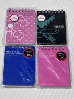 원피스 A7リングメモ4冊セット ゾロ サンジ チョッパー
